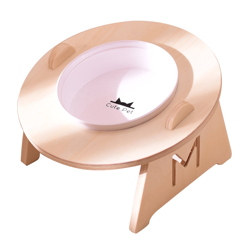 Cat food double bowl