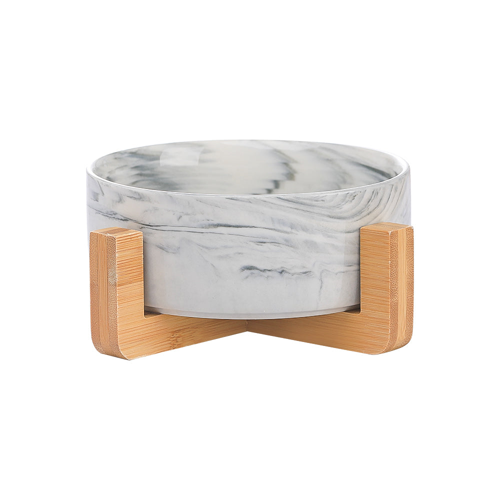 Cat Bowl Double Ceramic