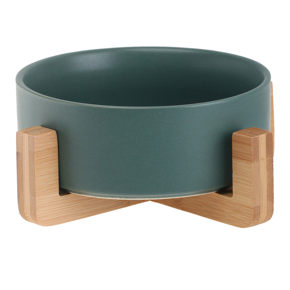 Cat Bowl Double Ceramic