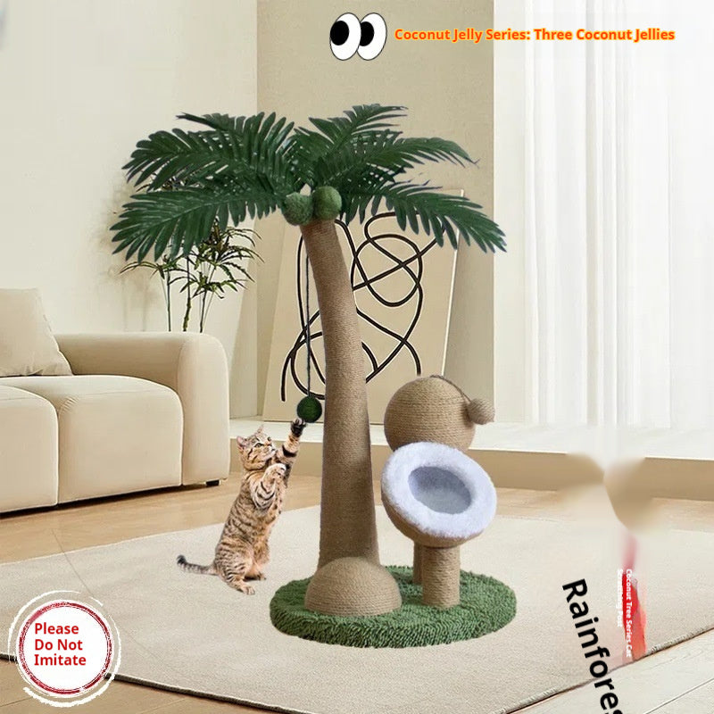 Tropical Rainforest Coconut Tree Cat Climbing Frame